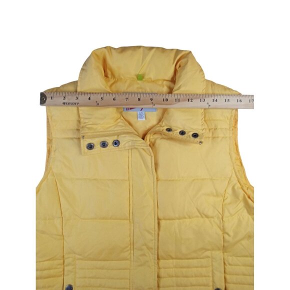 Izod Puff Vest Yellow Size Large PerformX Women Pocket Zip Down Feather - Picture 6 of 14
